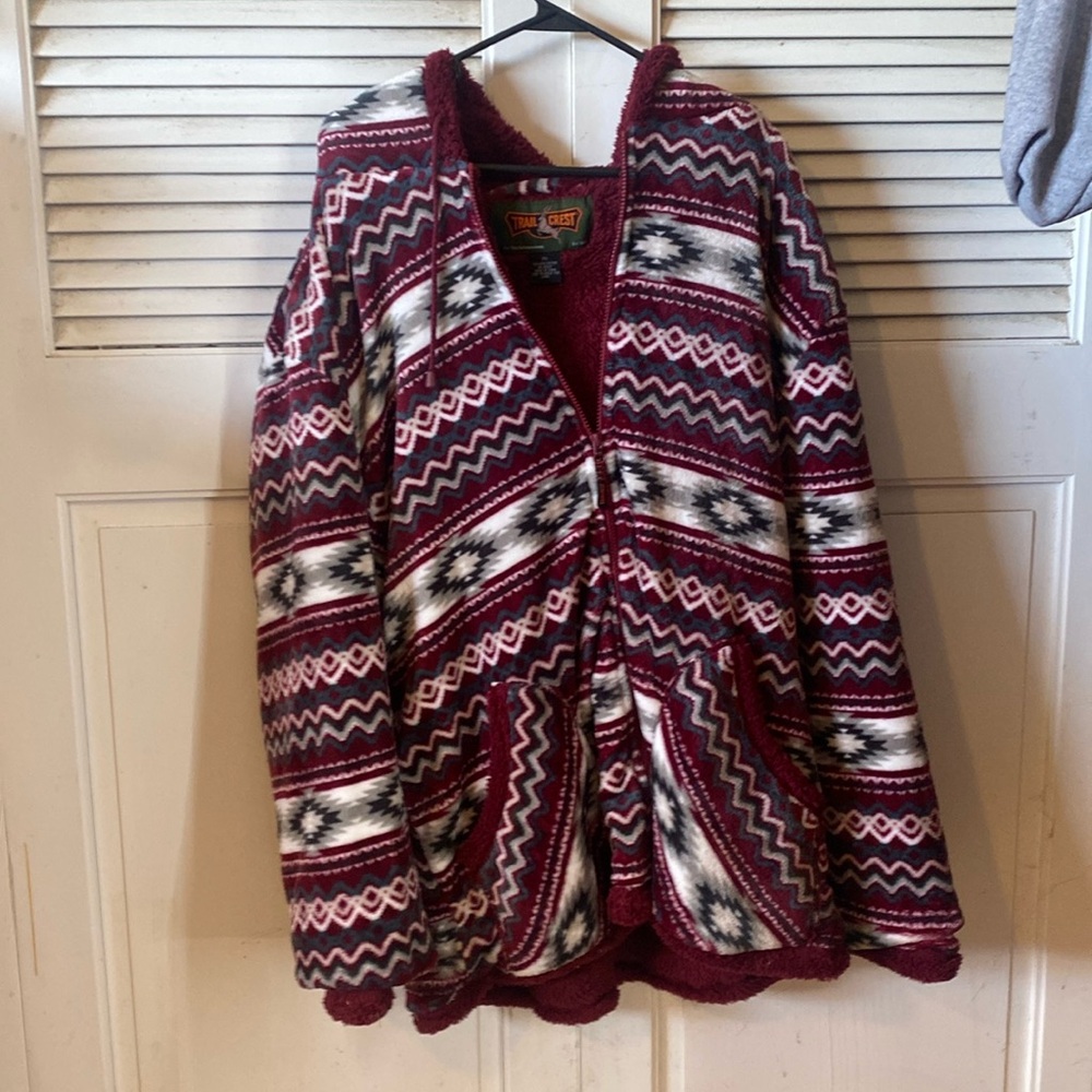 Zip up fleece hoodie